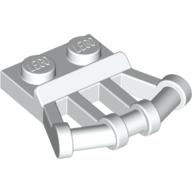 Lego destička 1x2 s držáky, bílá (4622937)